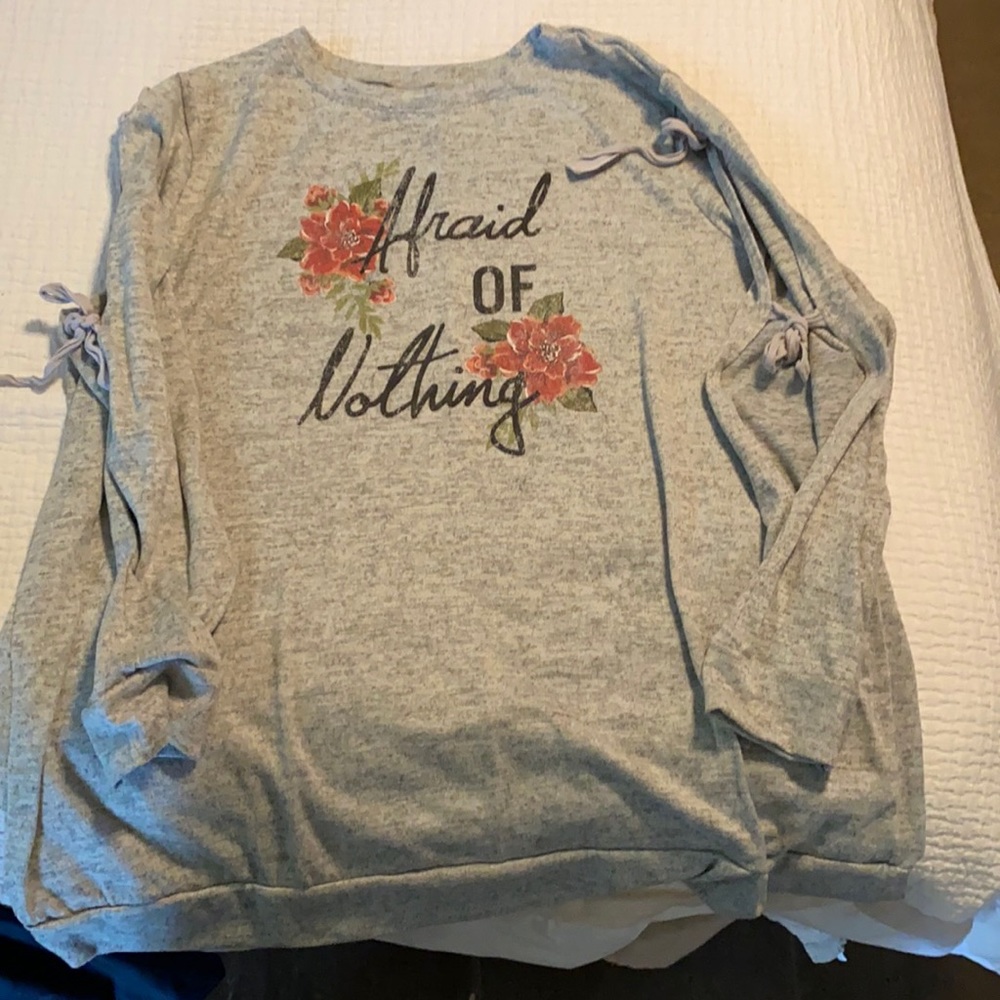 Tie Sleeve Sweatshirt